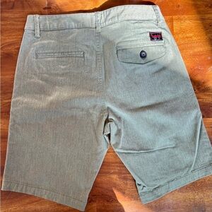 EUC Theory Olive Green Flat Front Shorts Size 34